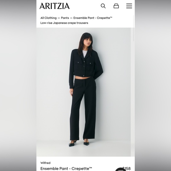 Aritzia Pants - ISO - Aritzia Wilfred Ensemble Pant - Crepette